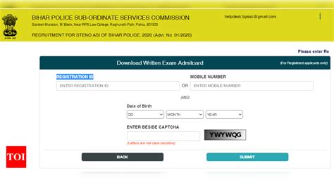 Bihar Police Steno Asi Admit Card Released Here S Direct Link Times