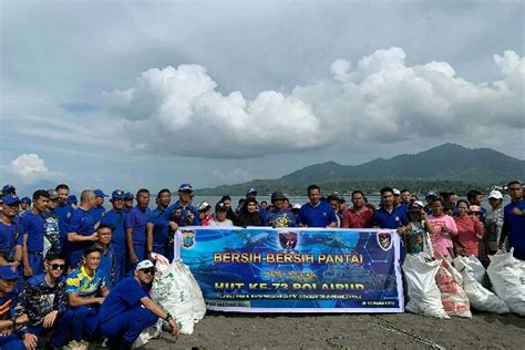 TRIBRATA Sambut HUT Ke 73 Polairud Polisi Ajak Masyarakat Bersih