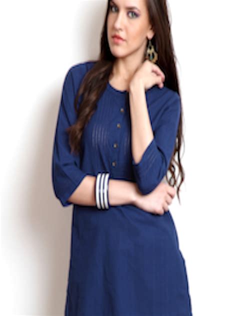 Buy BIBA OUTLET Women Indigo Blue Kurti - Kurtis for Women 171574 | Myntra