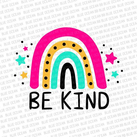 Be Kind rainbow SVG Rainbow SVG Rainbow and stars Svg cut | Etsy