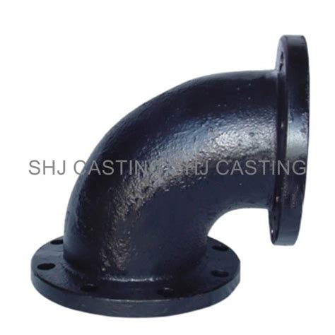 Pn10 Pn16 Ductile Iron 90 Degrees Double Flanged Bend Pipe Fittings