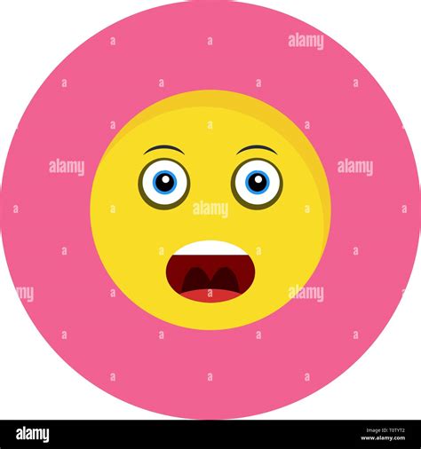 Illustration Shouting Emoji Icon Stock Photo - Alamy