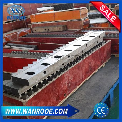 Single Shaft Shredder Blades For Plastic Wood Cable Wanrooetech