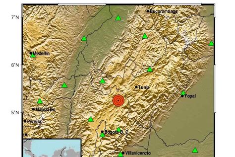 Nuevo temblor de magnitud 3 6 sacude a Colombia en Cucunubá