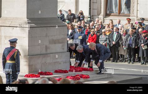 25th April 2017 Anzac Day Ceremony At The Cenotaph In London Attended