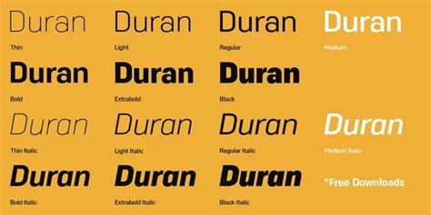 Download Duran font | fontsme.com