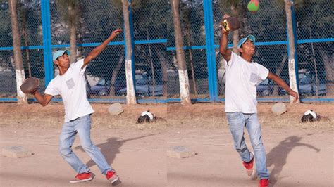 Seasoned Pelota Mixteca Player Receives And Returns Volley Photos