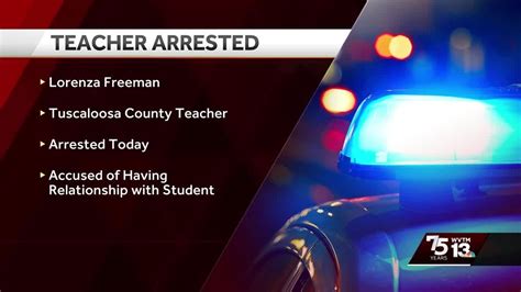 Teacher Arrested For Alleged Sexual Contact With Student In Tuscaloosa