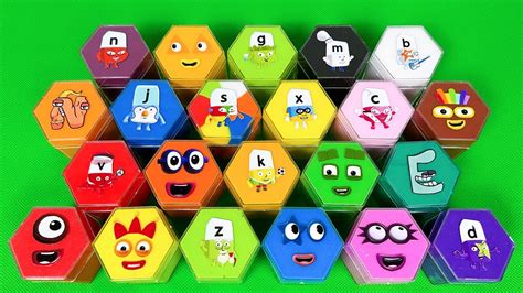 Looking Numberblocks Alphablocks Alphabet Lore In Hexagonal Shapes