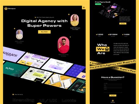 Agency Free Web Template By Inkyy Figma