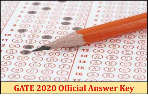 GATE 2020 Answer Key Official Released On Exam Website