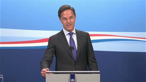 Integrale Persconferentie Van Minister President Rutte Na De