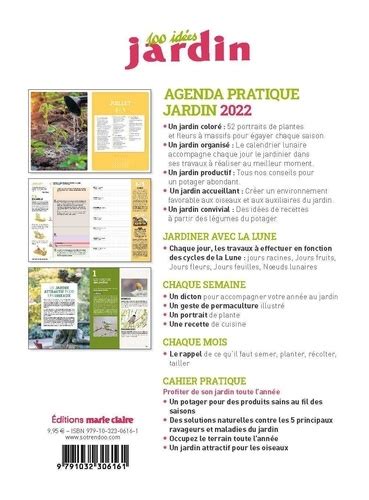 Agenda pratique du jardin Plantes à massifs de Sandra Lefrançois