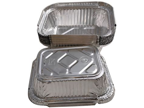 Silver Ml Aluminium Foil Container For Event And Party Supplies At