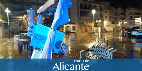 Las fuertes lluvias inundan Dénia y Xàbia Diario de Alicante