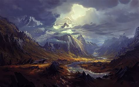 Hd Wallpaper Philipp A Ulrich Digital Art Landscape Wallpaper Flare