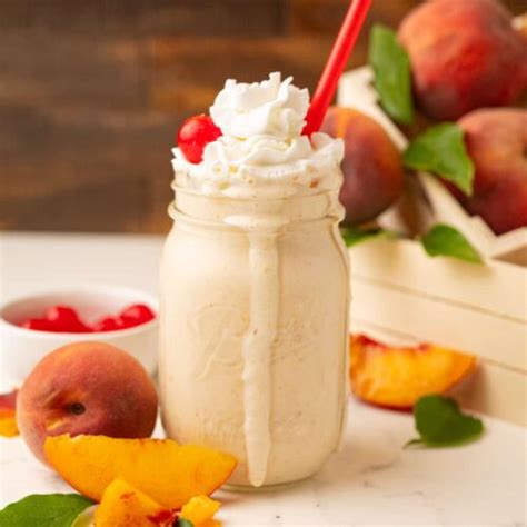 Copycat Chick Fil A Peach Milkshake Sweet Tea And Sprinkles