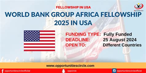 World Bank Group Africa Fellowship 2025 In Usa Opportunities Circle