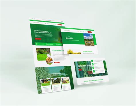 Coastline Landscaping - Landscaping company Web Design on Behance