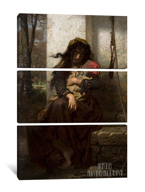 Hugues Merle the Lunatic of Étretat 1871 Canvas Gallery Etsy