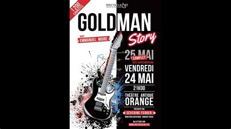 Goldman Story Spectacle créé par Vincent FUCHS pour Spectacul Art