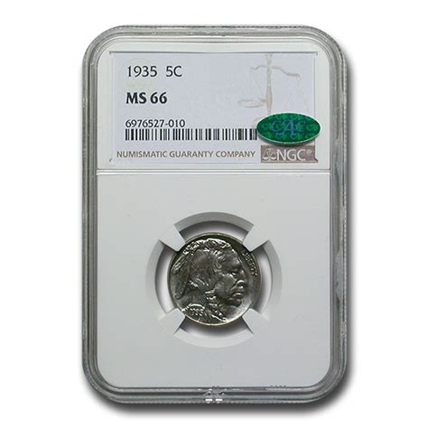 1935 Buffalo Nickel Ms 66 Ngc Cac