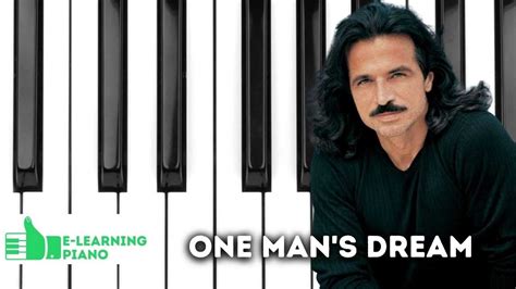 Yanni One Man S Dream Piano Tutorial YouTube