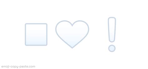 Copy White Emojis 🤍 Emoji 👉 Copy 👉 Paste
