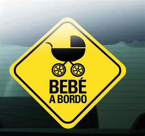 Adesivo Para Carro Beb A Bordo Tenstickers