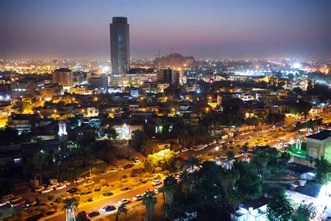 Baghdad City At Night