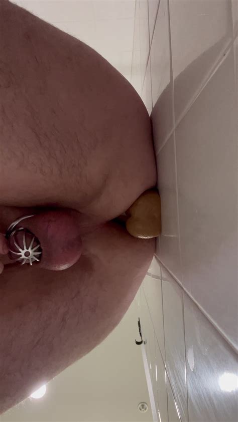 Chastity Slave Takes Dildo ThisVid