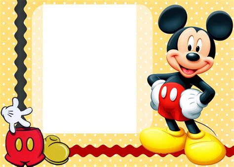 Mickey Mouse Clubhouse Blank Invitations Printable - Invitation Design Blog