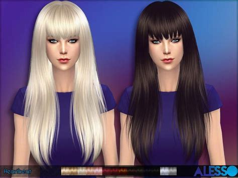 Bangshairstyle Sims Hair Womens Hairstyles Hairstyles With Bangs