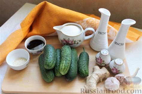 Рецепт: Японский салат из огурцов на RussianFood.com