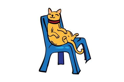 Cat Sitting On Chair Svg Cut File By Creative Fabrica Crafts Creative