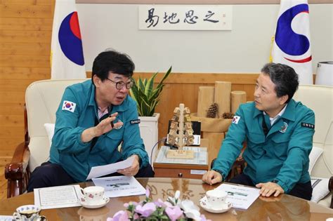 김성 장흥군수 국비 사업 예산 확보 농식품부·산림청 방문｜스포츠동아