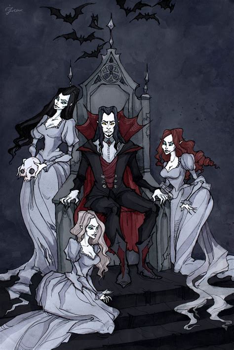 Dracula And His Brides By Irenhorrors On Deviantart Vampire Art