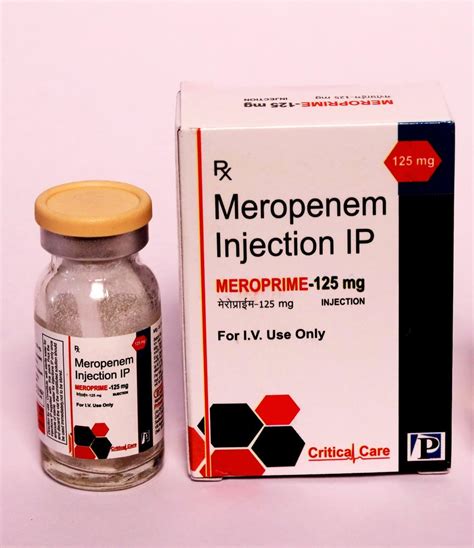 Meropenem 125mg Injection At Rs 220 Vial Pharma Injections In Ambala Id 26855690955