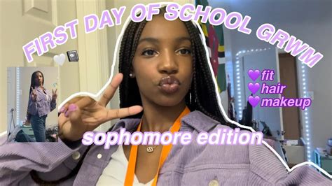 First Day Of School Grwmsophomore Year Youtube