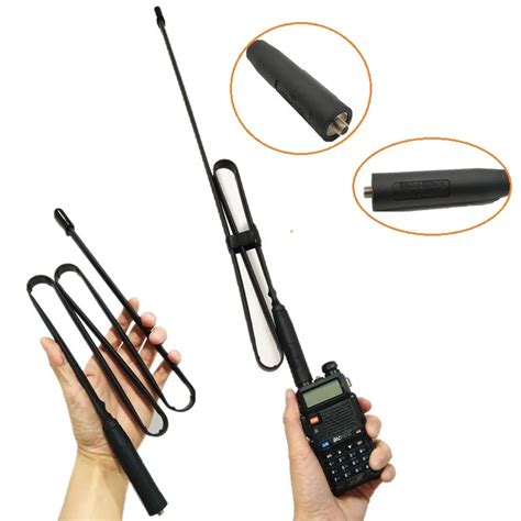 Cs Antenne Tactique Pliable Uv R Cs Pour Talkie Walkie Baofeng