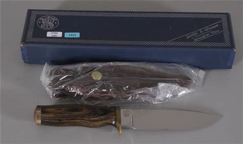 Lot Smith And Wesson Survivial Knife Model 6020 With Original Box And Sheath