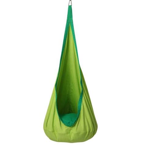 Green Kids Sensory Swing Pod Chair - Heavenly Hammocks