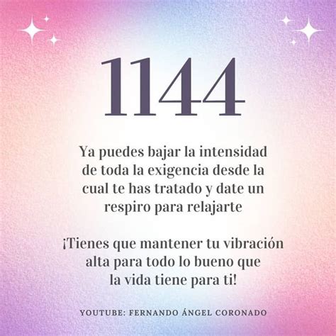 Qué significado tiene el número 1144 Fernando Ángel Coronado