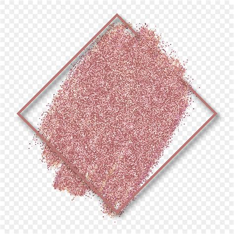 Pink Powder Effect Hd Transparent Gold Powder Light Effect Pink Brush