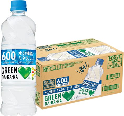 Amazon サントリー グリーンダカラ スポーツドリンク ペットボトル 600ml 24本 GREEN DAKARA グリーン