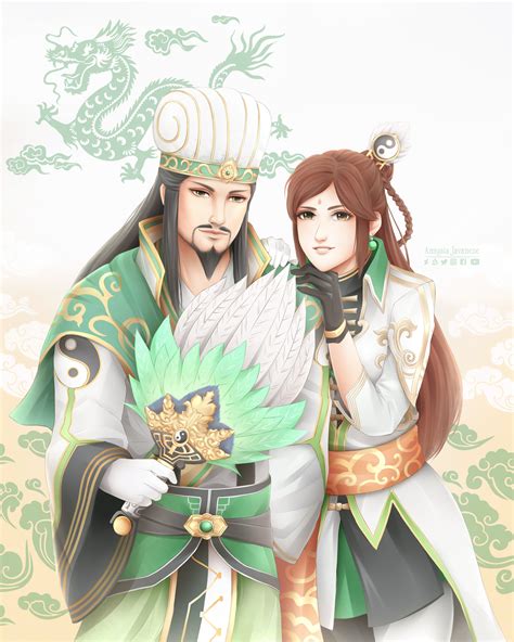 Artstation Zhuge Liang And Huang Yueying Dynasty Warriors