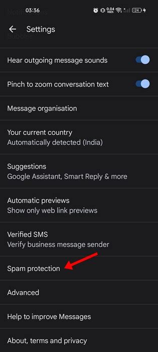 How To Enable Spam Protection In Messages On Android