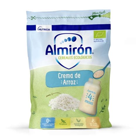 Papilla Infantil Desde Meses Crema De Arroz Ecol Gico Almir N Sin