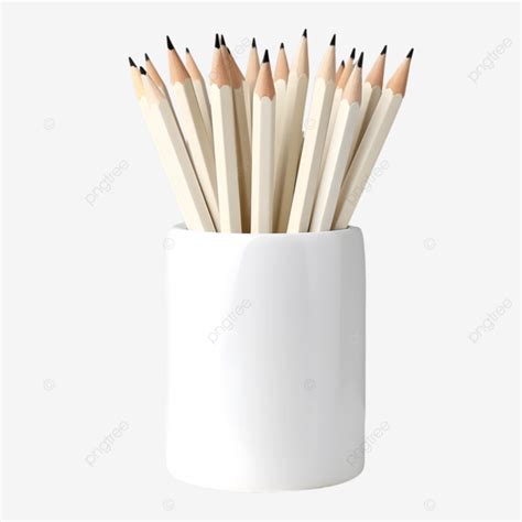 Sleek White Pencil Container Pencil Container White Pencil Container