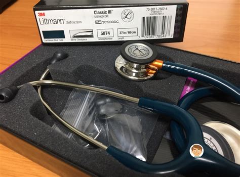 หูฟัง 3m Littmann Classic Iii Caribbean หัว Mirror [5874] Ruangwitmedical